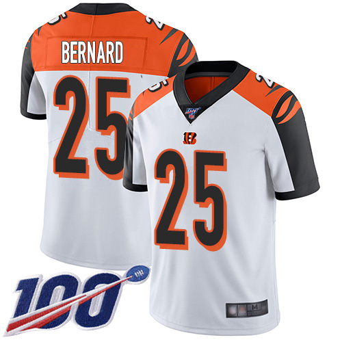 Cincinnati Bengals Limited White Men Giovani Bernard Road Jersey NFL Footballl #25 100th Season Vapor Untouchable